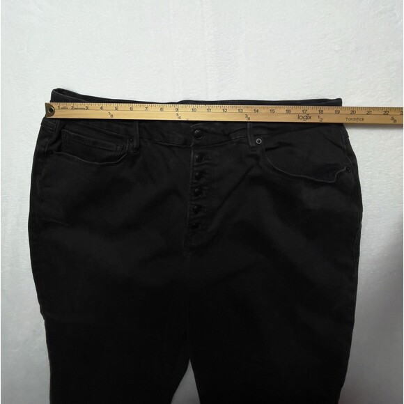 Good American GLEAF739BT Women’s Plus Sz 20-26 Faded Black Stretch Skinny Jeans - Picture 8 of 13
